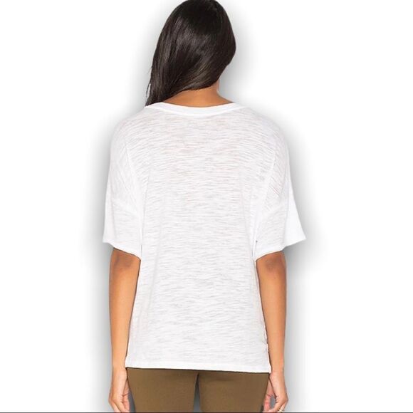 We the Free Jordan Burnout Tee In White - Picture 8 of 11